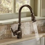 This image is of a kitchen faucet